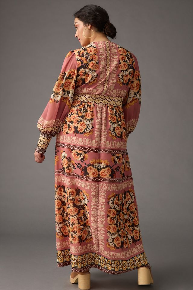 Vineet Bahl Embroidered Long-Sleeve Dress #7