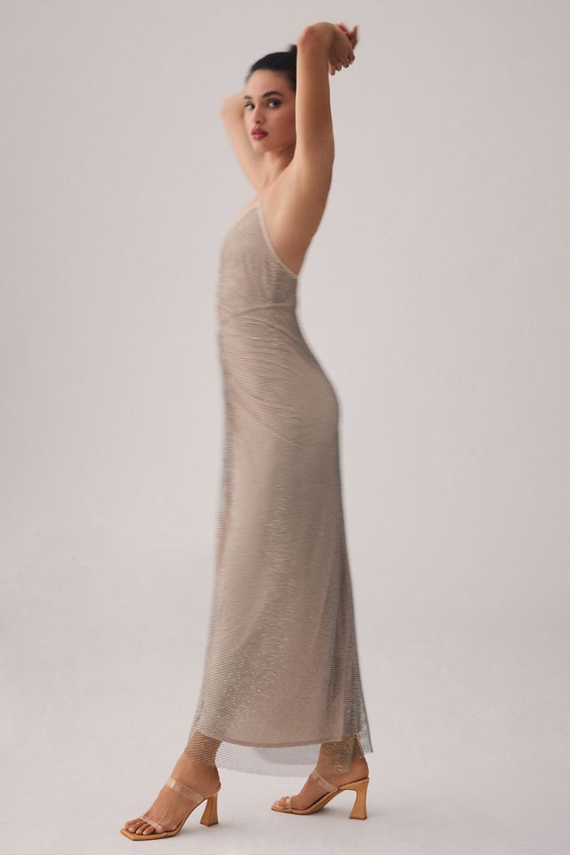 Vineet Bahl Diamond-Mesh Dress #3