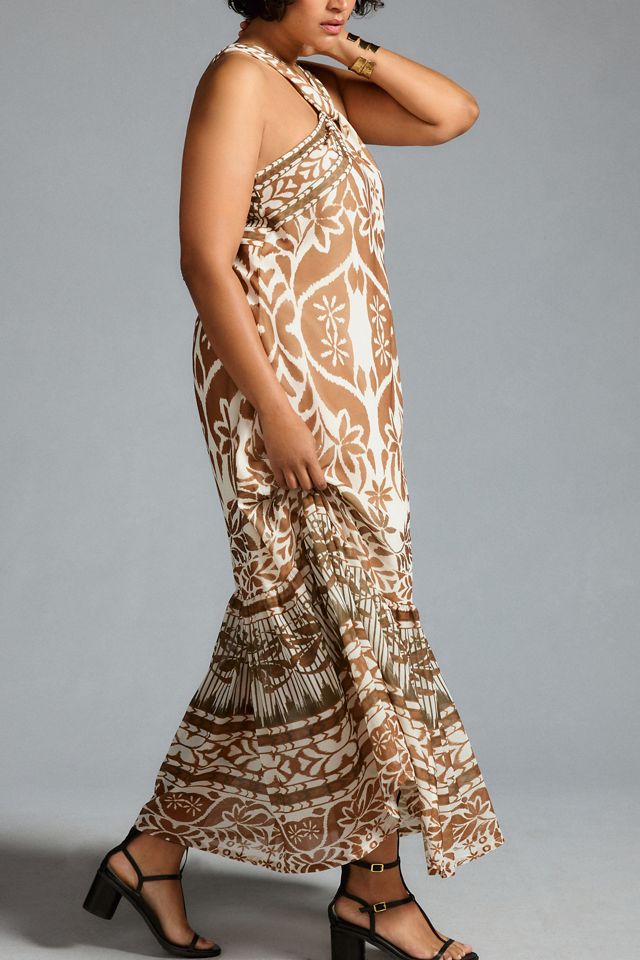 Vineet Bahl Printed Halter Dress #7
