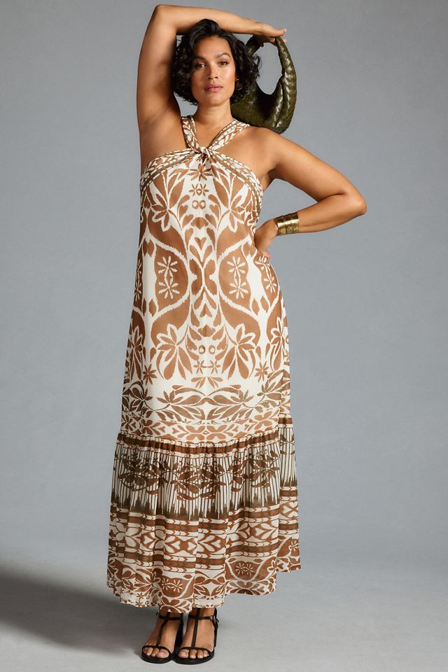 Vineet Bahl Printed Halter Dress #5