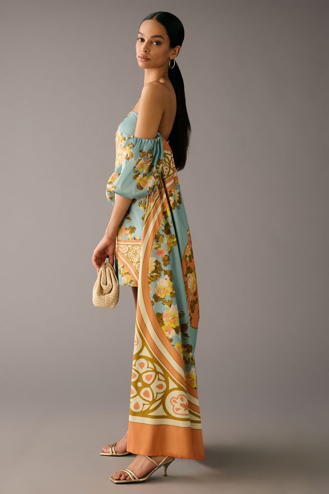 sachin and babi light blue dress Adrianna Papell Womens Floral Embroidered Evening Dress Navy Xs