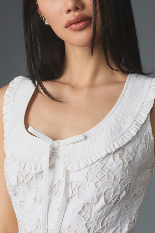 Robe courte à fleurs découpées Vineet Bahl #2