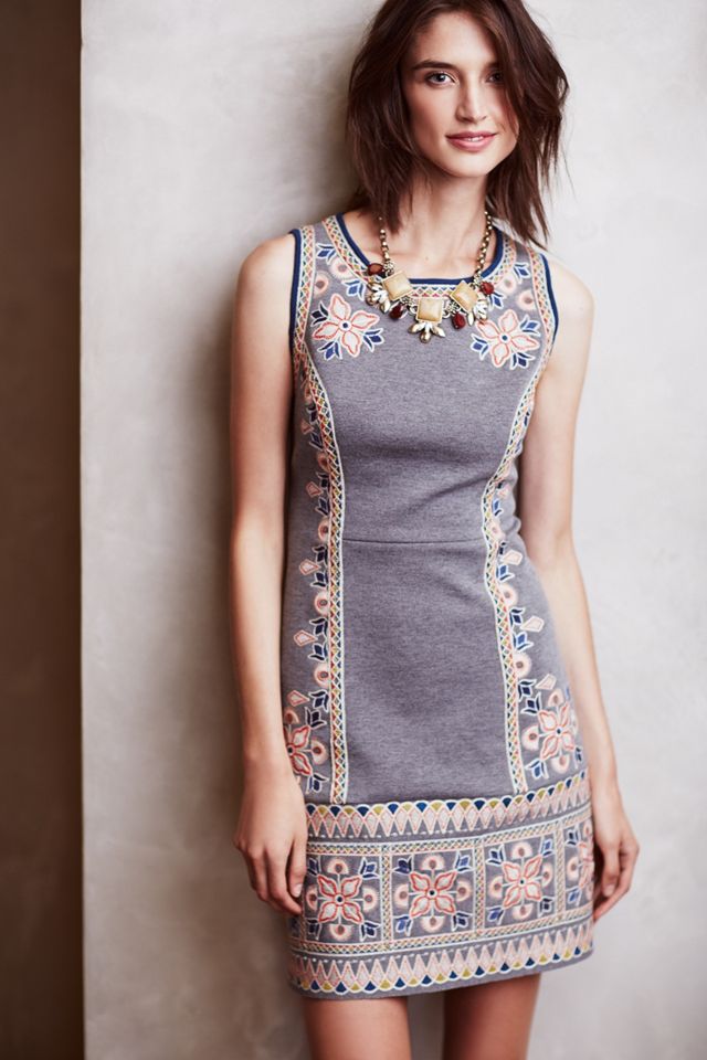 Embroidered Neoprene Shift #2