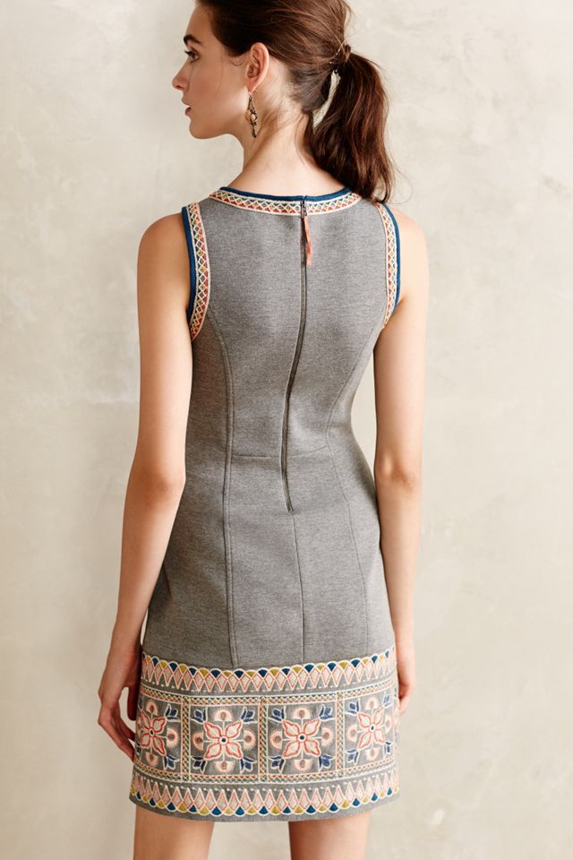 Embroidered Neoprene Shift #3