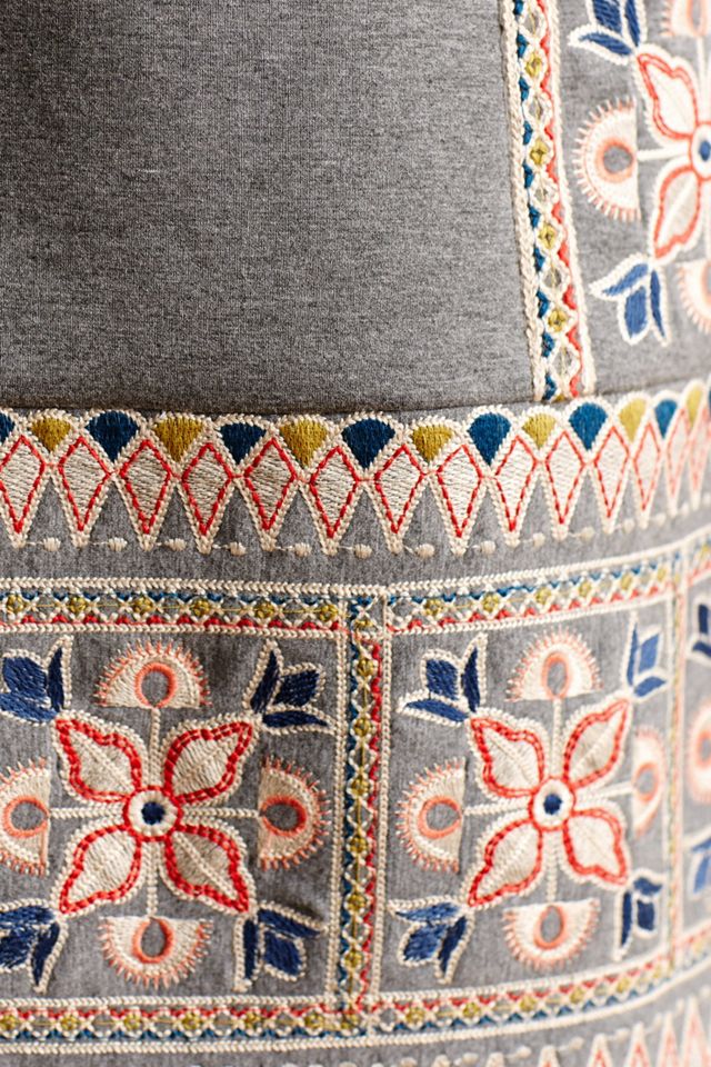 Embroidered Neoprene Shift #4