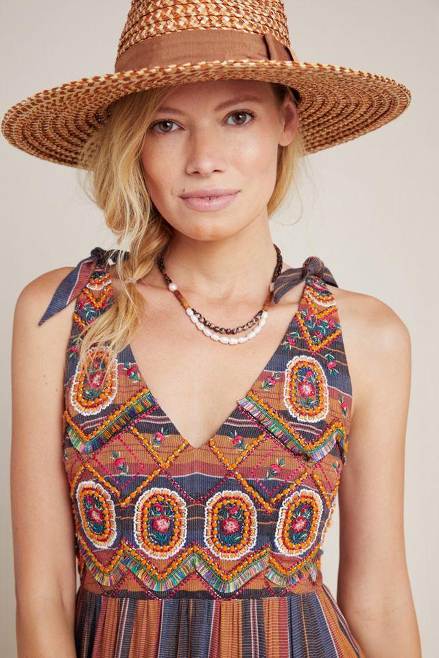 Agave Embroidered Maxi Dress #3