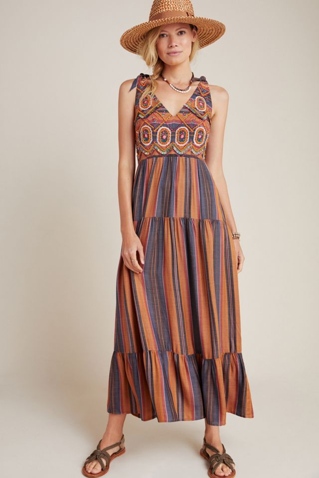 Agave Embroidered Maxi Dress #4
