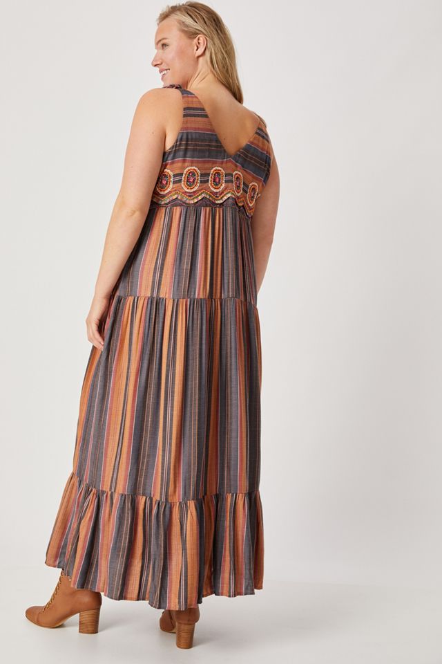 Agave Embroidered Maxi Dress #7