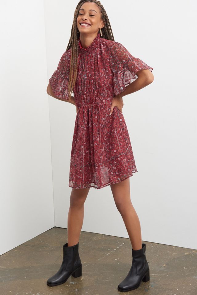 knee length dresses for ladies The Beaufort Bonnet Company Franny Frock Dress in Pier Party Pink Mini   Little Cottage