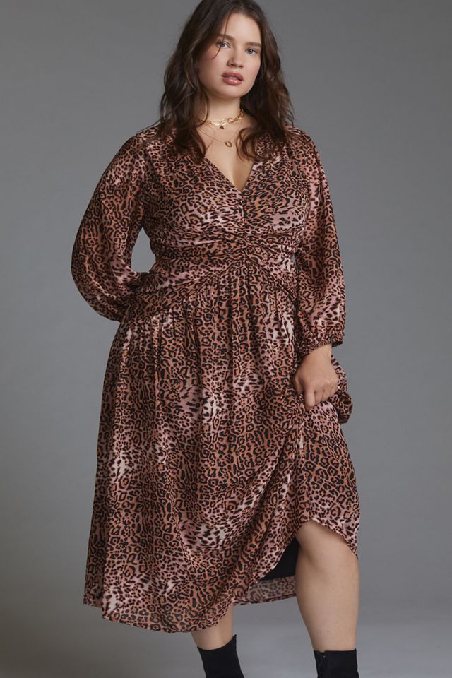 Floral Cut-Out Midi Dress #6