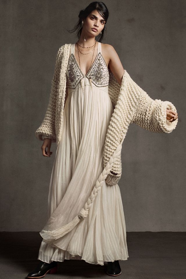 Zvezda Embellished Maxi Dress | Anthropologie