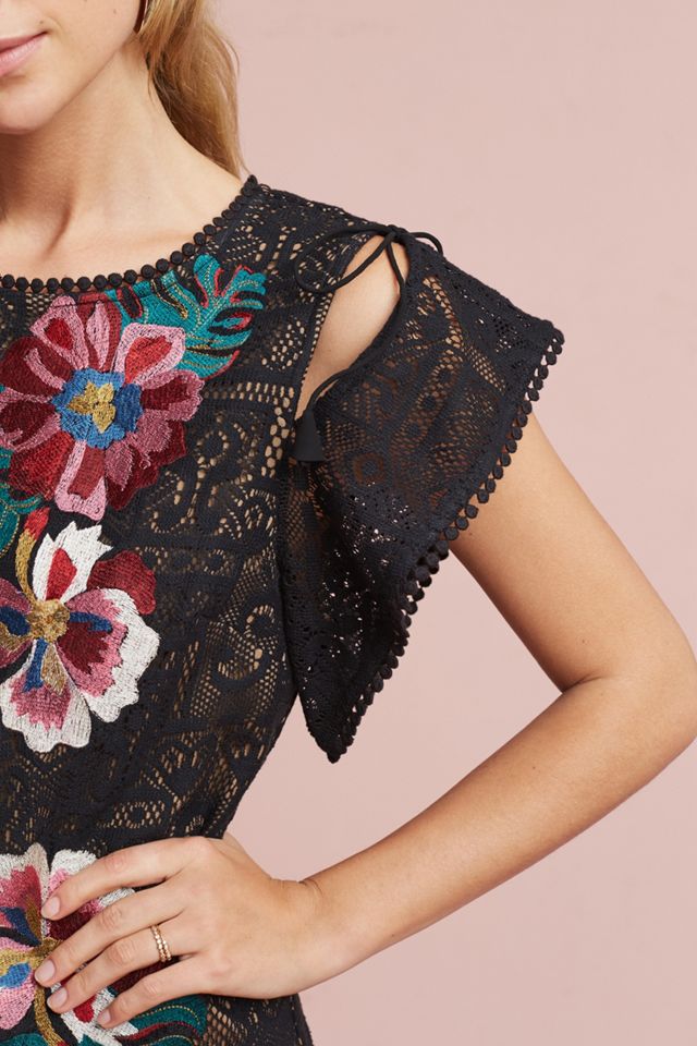 Prati Embroidered Sheath Dress #1
