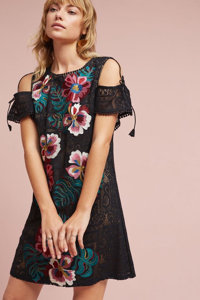 Prati Embroidered Sheath Dress | Anthropologie