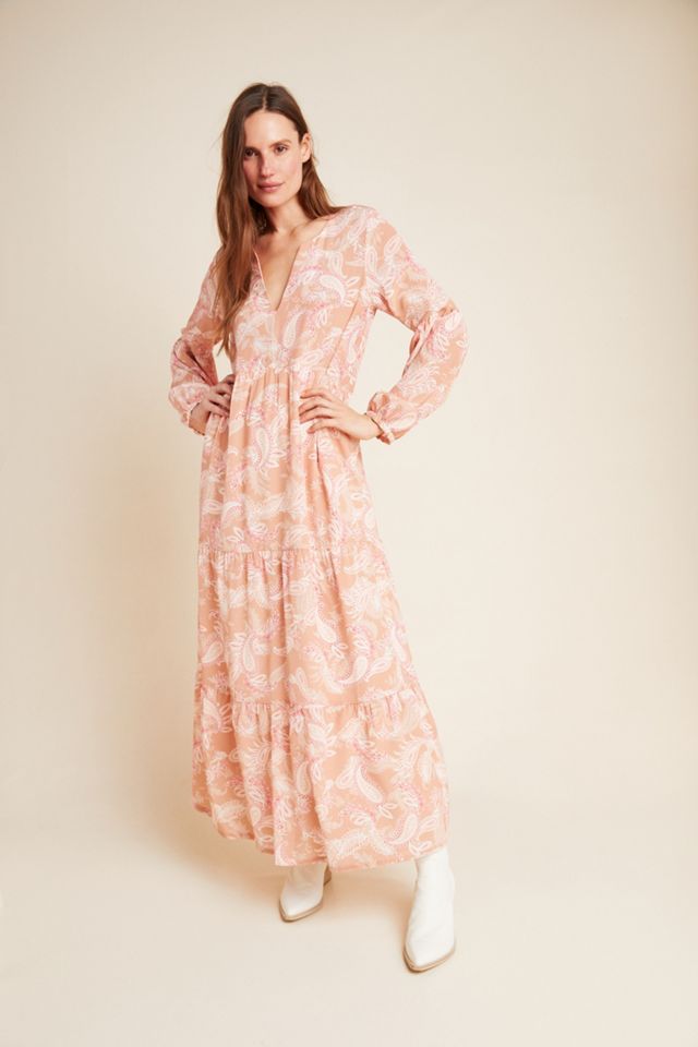 Bernadette Silk Maxi Dress | Anthropologie