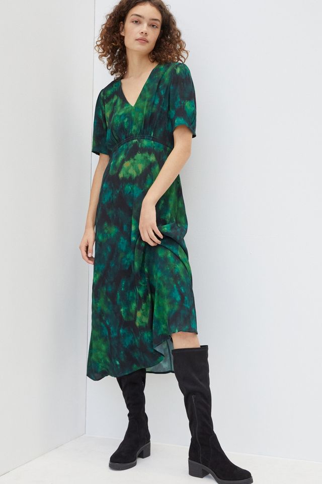 Tie Dye Maxi Dress Green