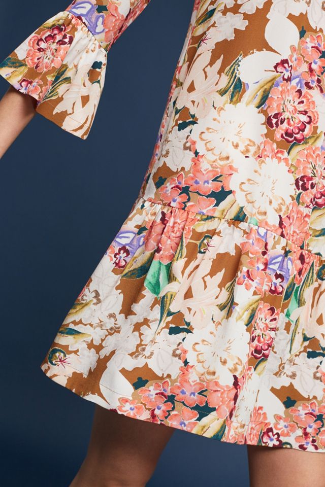 Zohra Silk Peplum Dress #1