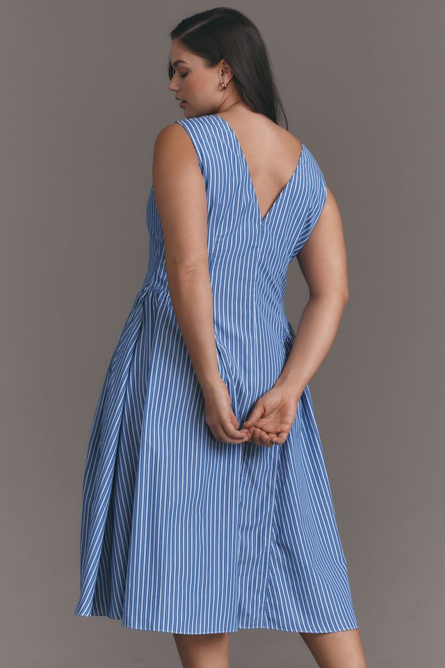 Glamorous Sleeveless Striped Midi Dress #1