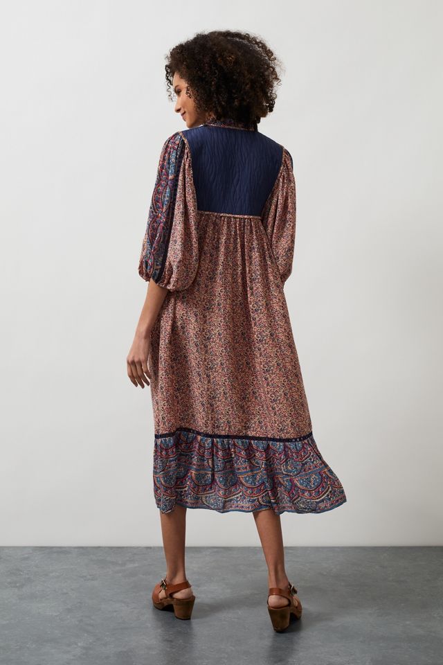 Robe longue à imprimé bohème Erin #1