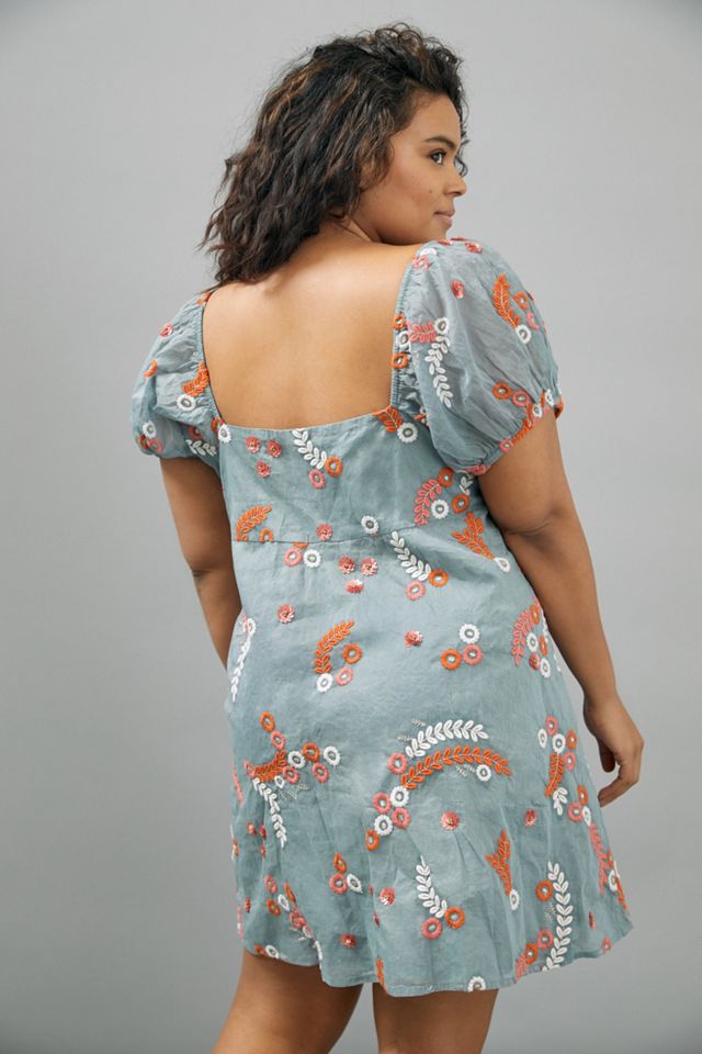 Let Me Be Laurel Embroidered Mini Dress #8