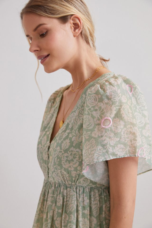 Trellis Embroidered Mini Dress #2