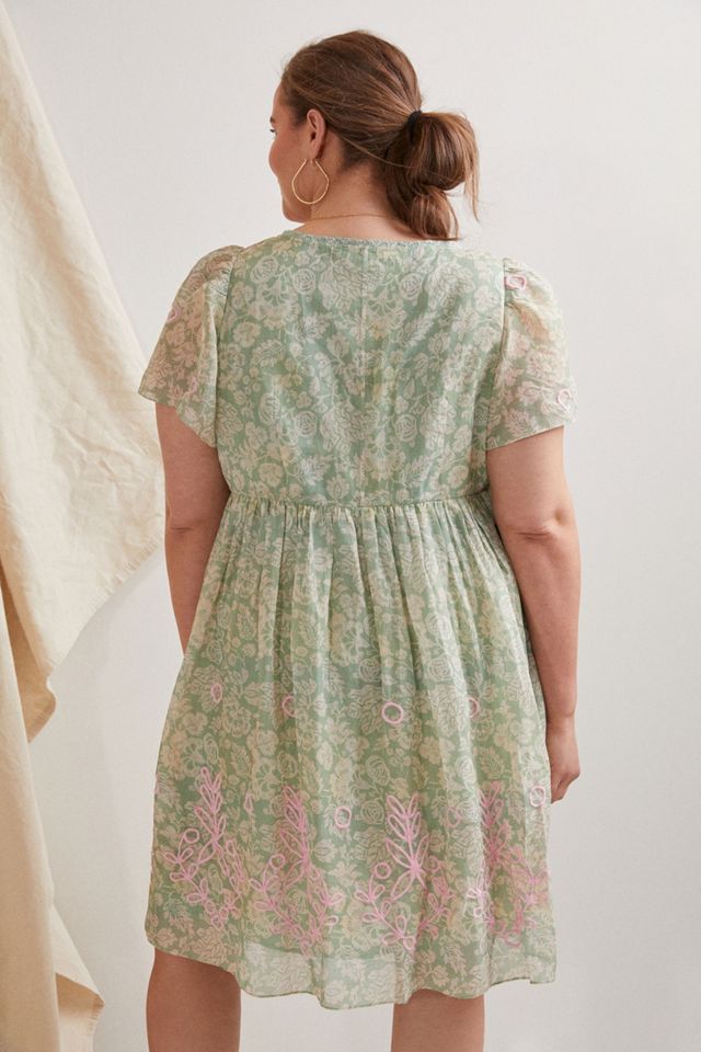 Trellis Embroidered Mini Dress #5