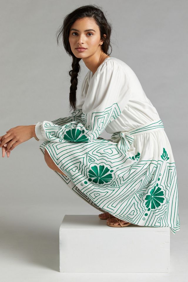 Embroidered Mini Dress | Anthropologie