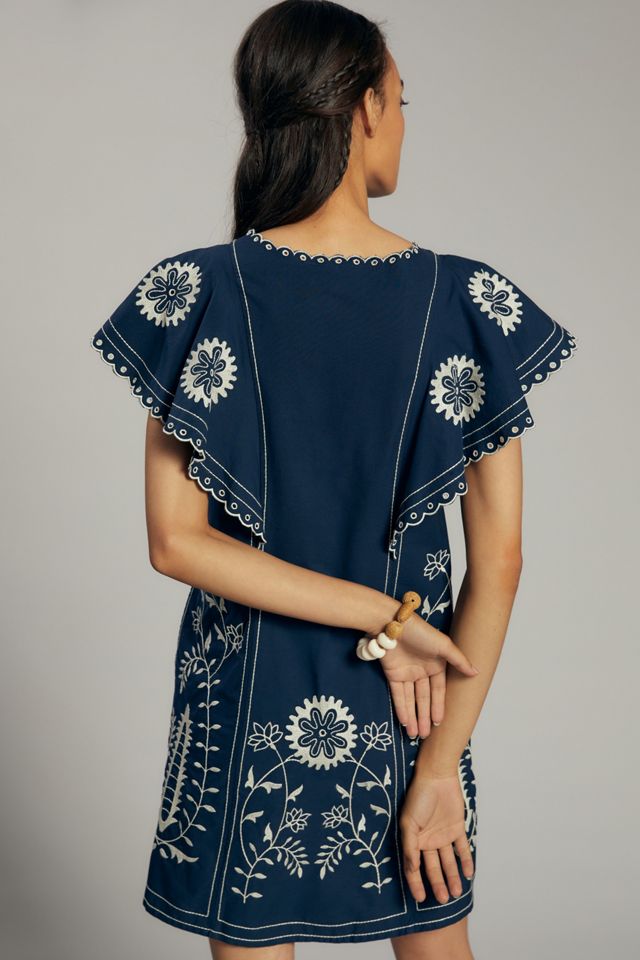 Let Me Be Embroidered Tunic Dress #1
