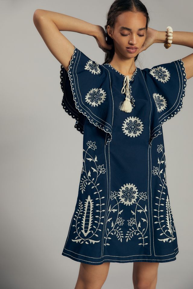 Let Me Be Embroidered Tunic Dress