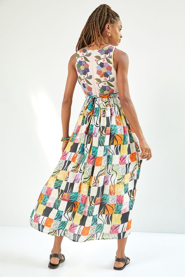 Let Me Be Quilted Patchwork Maxi Dress | Anthropologie