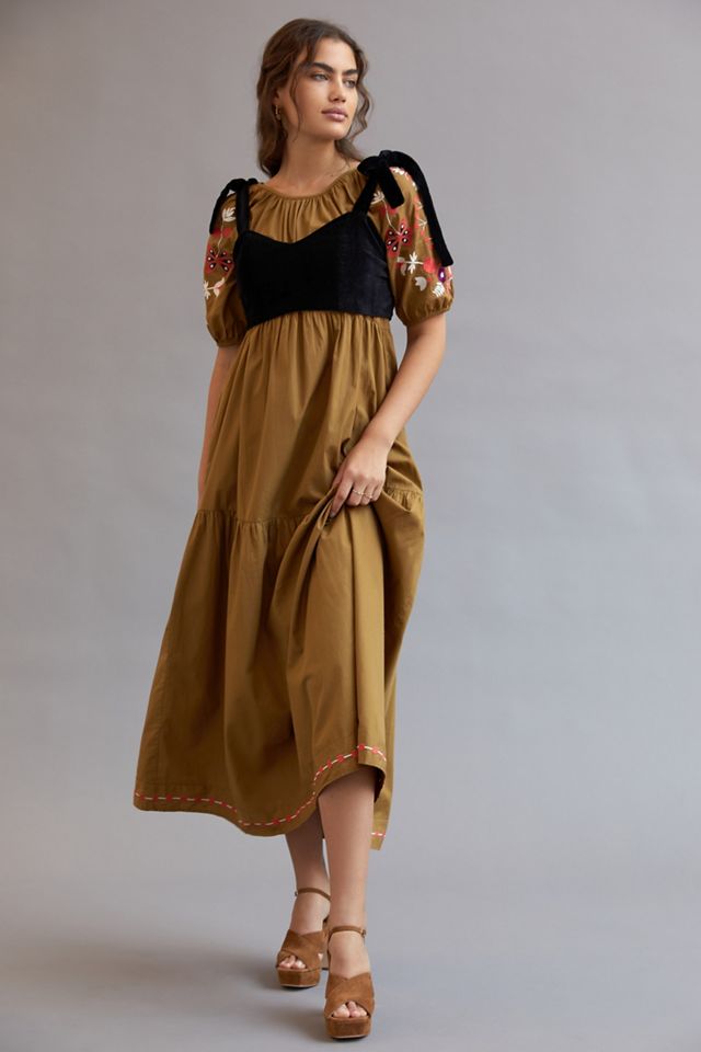 Let Me Be Embroidered Maxi Dress #1