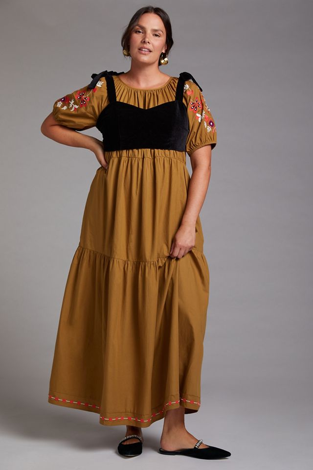 Let Me Be Embroidered Maxi Dress #4