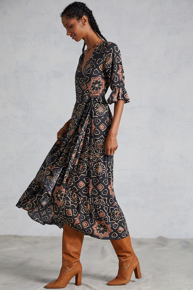 anthropologie beaded wrap dress By Anthropologie Beaded Mini Dress