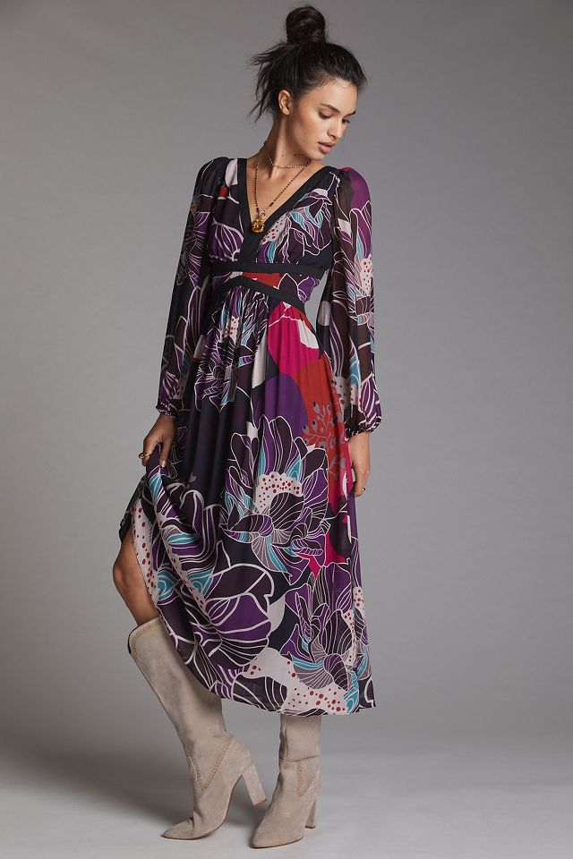 Floral anthropologie outlet dress