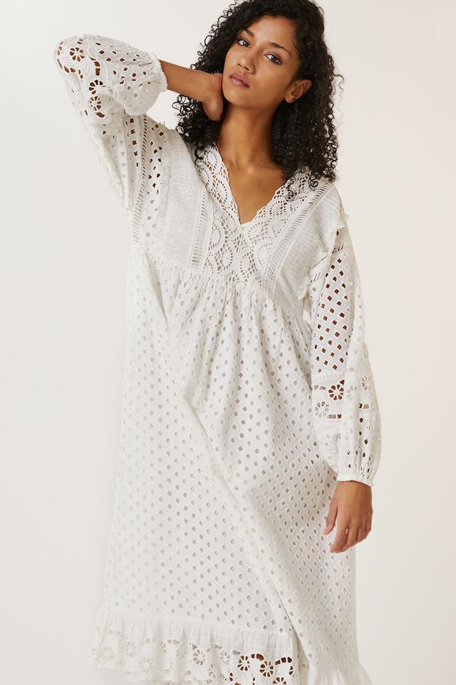 FOREVER YOUR GIRL WOVEN MIDI DRESS