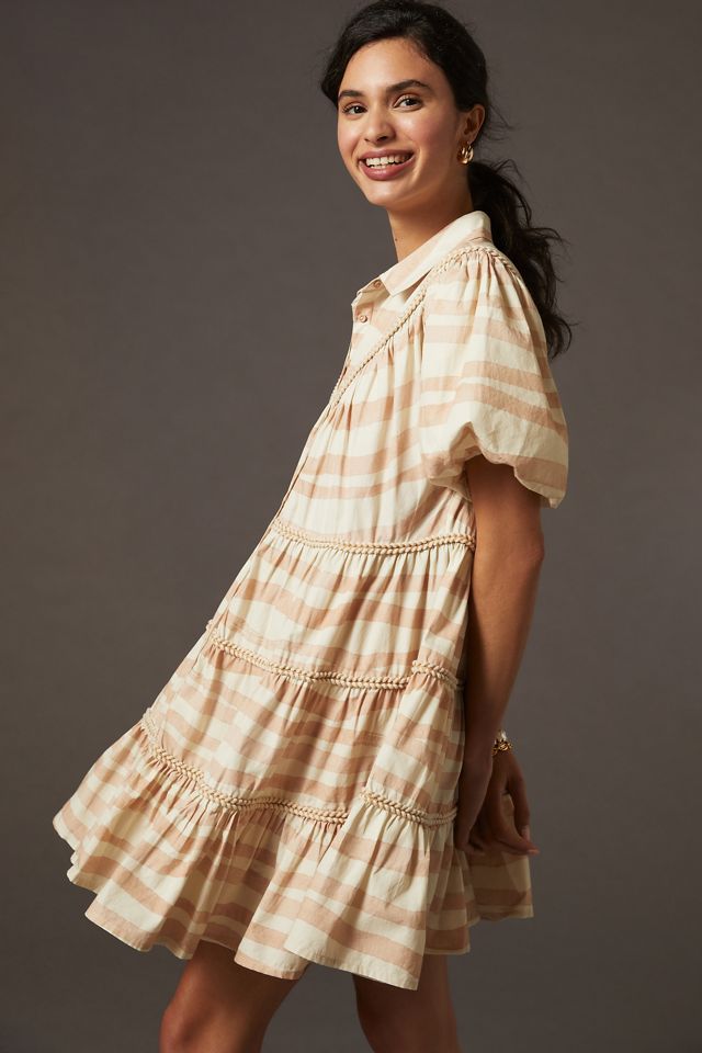 Let Me Be Embroidered Tiered Mini Dress #2