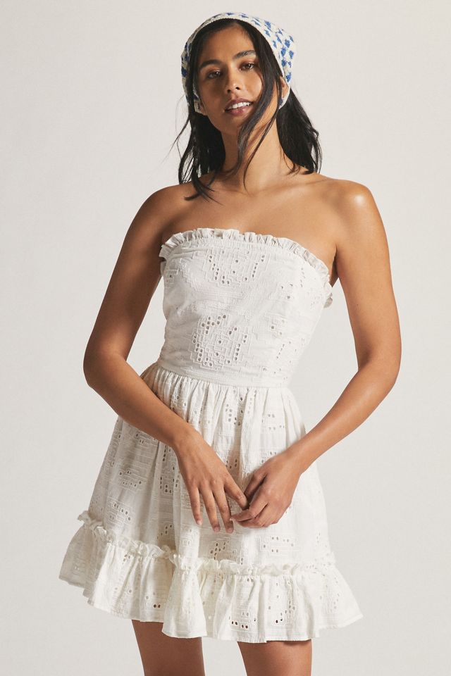 Forever That Girl Ruffle Tube Mini Dress #3