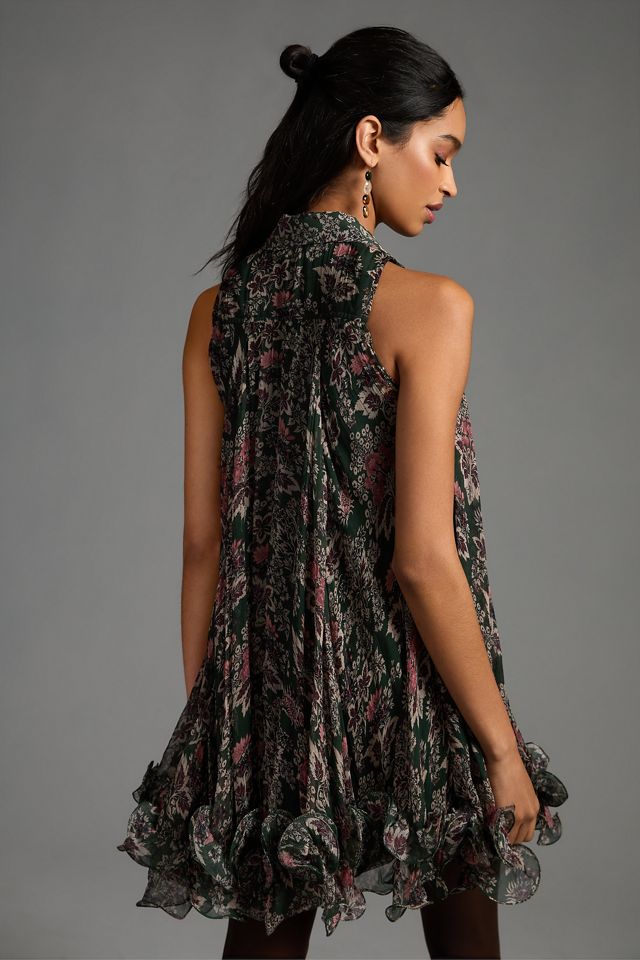 Let Me Be V-Neck Mini Swing Dress #3