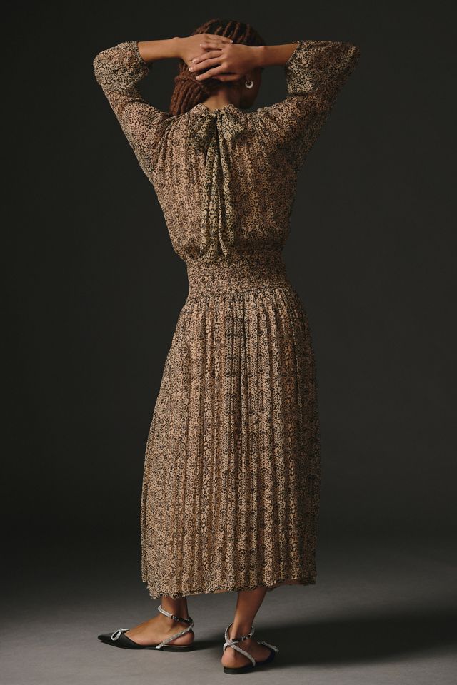 Let Me Be Smocked Mock-Neck Dress #1