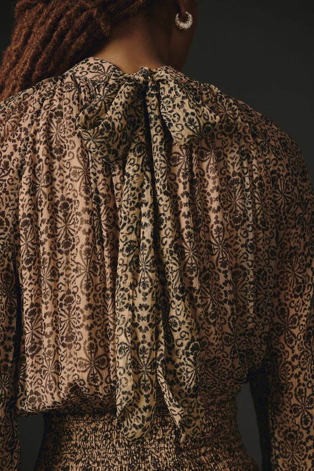 Let Me Be Smocked Mock-Neck Dress #3