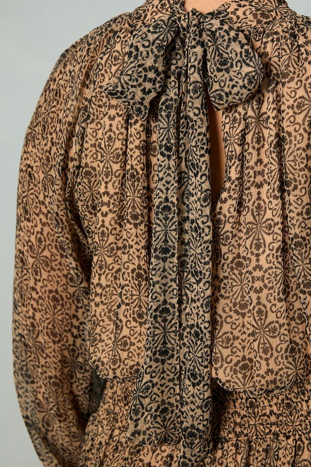 Let Me Be Smocked Mock-Neck Dress #8