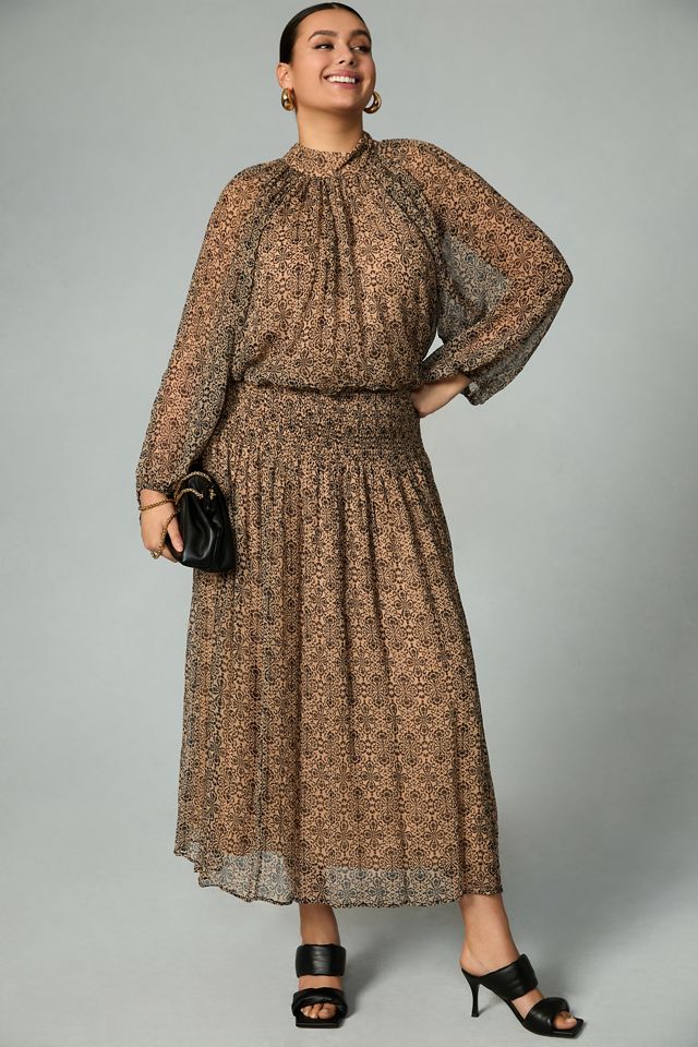 Let Me Be Smocked Mock-Neck Dress #4