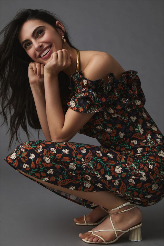 Let Me Be Floral Appliqué Dress #2