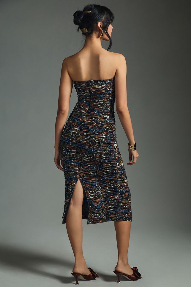 Let Me Be Ruched Strapless Dress #1