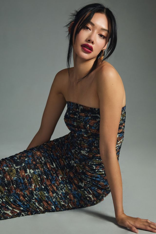 Let Me Be Ruched Strapless Dress #2