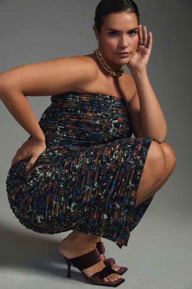 Let Me Be Ruched Strapless Dress #8