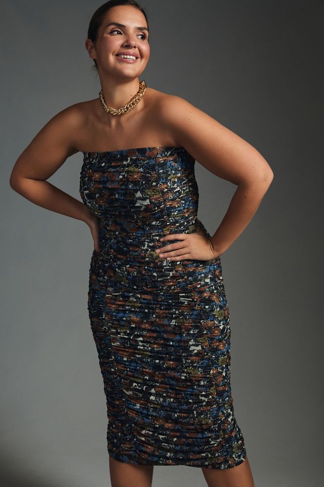 Let Me Be Ruched Strapless Dress #9