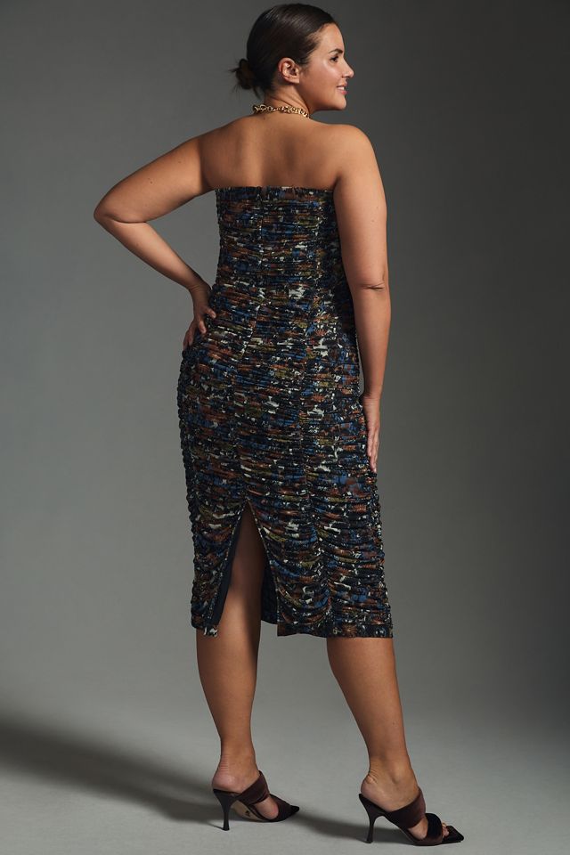 Let Me Be Ruched Strapless Dress #11