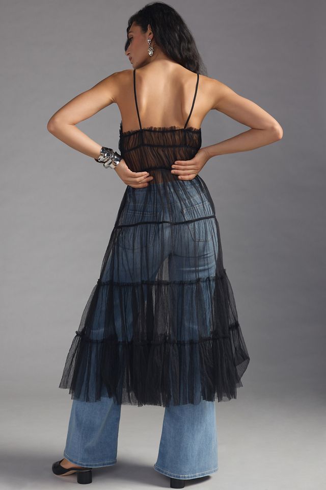 Let Me Be Sheer Tulle Tiered Dress #3