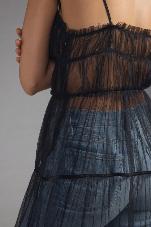 Let Me Be Sheer Tulle Tiered Dress #5