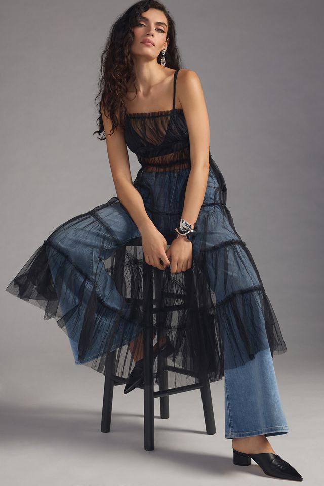 Let Me Be Sheer Tulle Tiered Dress #2
